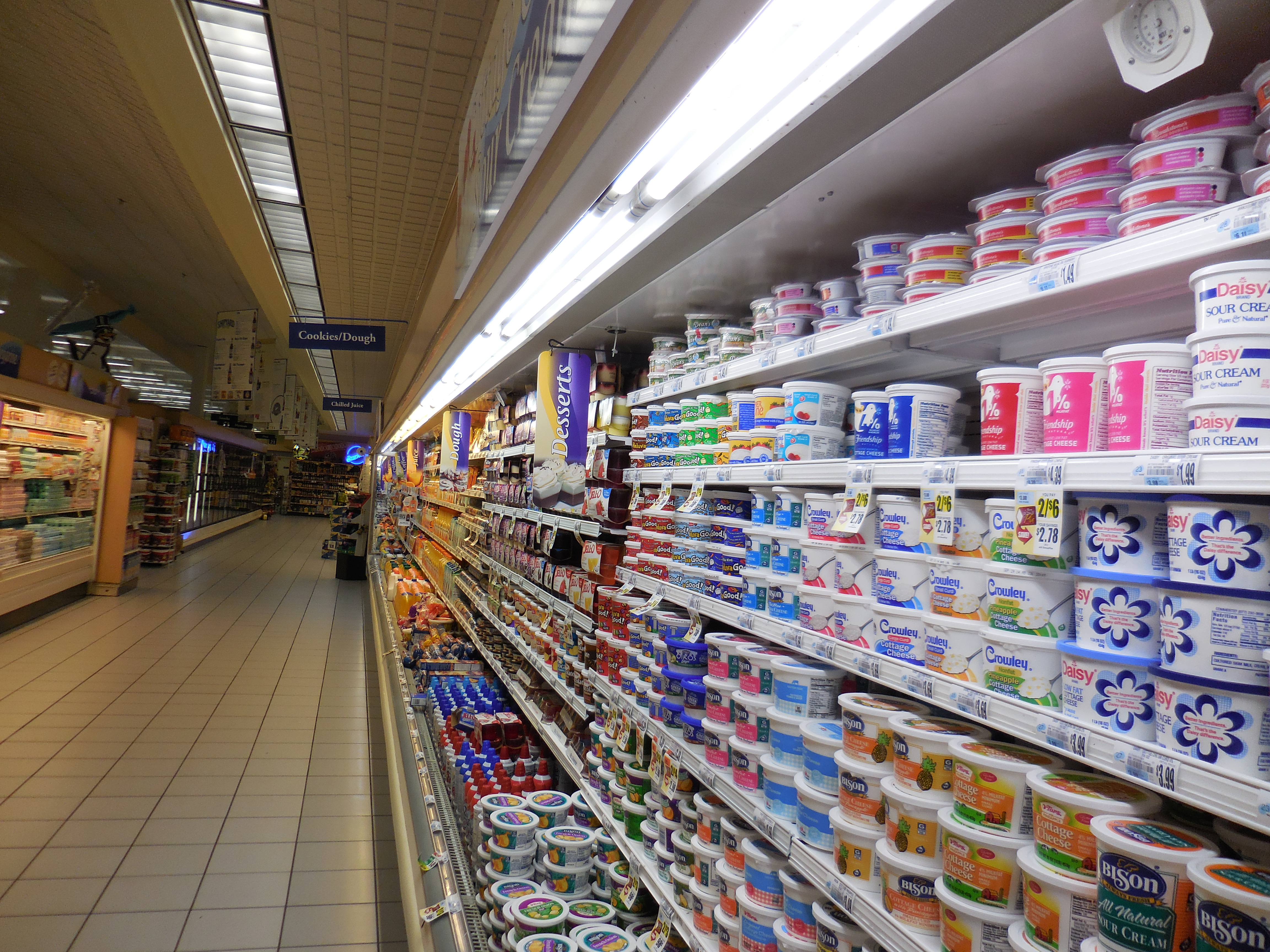 Refrigerated Dairy Display LED Lighting Installation Buffalo NY